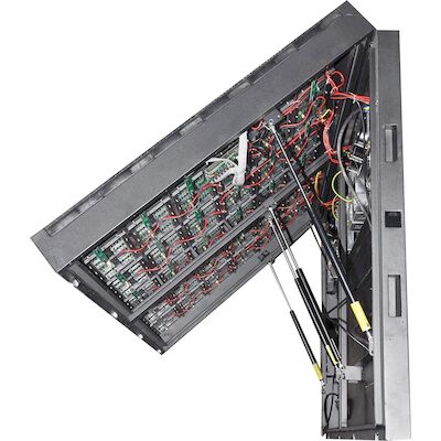 6mm Pixel Pitch Outdoor Full Color LED Display Kiểm soát không dây phía trước / phía sau IP65/IP54 Tủ thép sắt 32.5kg Trọng lượng