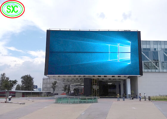 P6 P8 P10 Quảng cáo ngoài trời Kiểm soát nước 960x960mm Cabinet Bảng LED cố định màn hình quảng cáo thương mại
