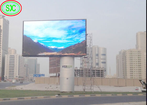 P6 P8 P10 Quảng cáo ngoài trời Kiểm soát nước 960x960mm Cabinet Bảng LED cố định màn hình quảng cáo thương mại