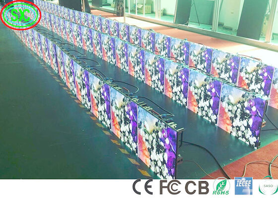 Sân khấu đầy đủ màu sắc Trọng lượng nhẹ Cho thuê Tủ nhôm đúc P2.5 Led Video Wall cho Phòng hội nghị