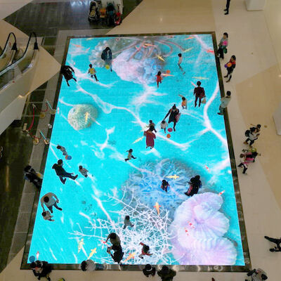 SMD3535 ngoài trời Full Color LED Dance Floor 320mm X 160mm LED Module
