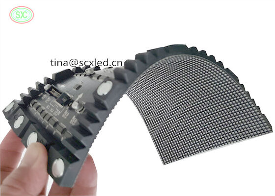 P4 Curving LED Video Screen Curtain Flexible Led Display Module đầy đủ màu sắc