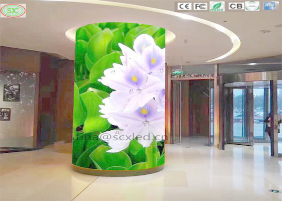 P4 Curving LED Video Screen Curtain Flexible Led Display Module đầy đủ màu sắc