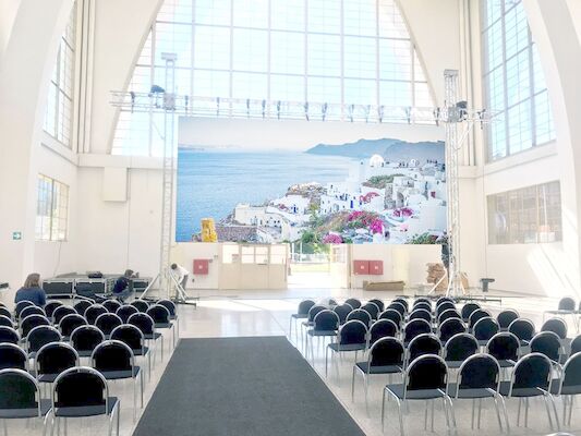 Phân hình tường video LED đầy màu sắc chất lượng cao HD P2.6 Stage Rental Indoor Led Wall Screen