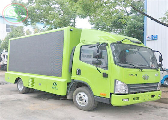 IP65 Video Digital Truck gắn màn hình LED đầy màu sắc 10mm Pixel Pitch