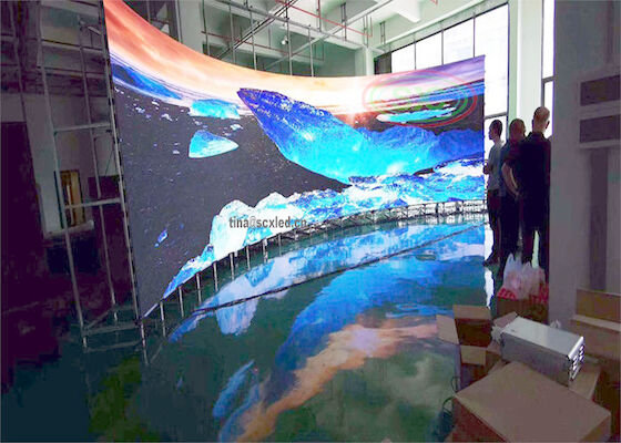 Trung Quốc chất lượng cao LED Video Wall P3.91 Indoor Curved Screen Cho Supermarket