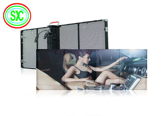 Giá tốt HD Full Color Video quảng cáo màn hình LED G3.91-7.82 cửa sổ trong nhà kính hiển thị LED trong suốt trực tuyến