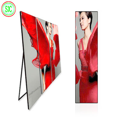 Nội thất P2.5 Led Poster Bảng quảng cáo màn hình hiển thị LED 4G Wifi USB Full Color
