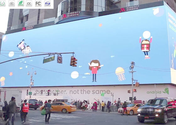 Quảng cáo LED đầy màu sắc Billboard P10 màn hình LED ngoài trời Cho trung tâm mua sắm Cài đặt cố định
