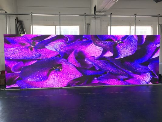 Giá tốt Cho thuê màn hình LED sân khấu P3.91 / P4.81 Tủ 500 Bảng hiển thị LED màu Tốc độ làm mới cao 3840hz có độ cong trực tuyến