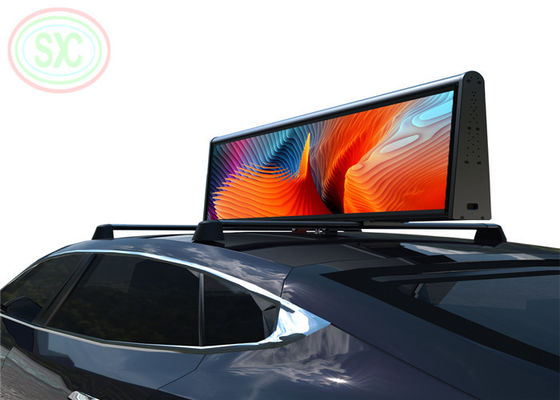 Giá tốt P5 Đèn LED mái xe taxi màu đầy đủ hai mặt 960x320mm IP67 chống nước trực tuyến