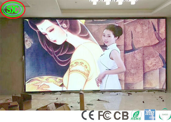 P3.91 Khung trong nhà đầy đủ màu sắc cho thuê màn hình LED cao cấp đúc nghiền thép tủ nền màn hình sân khấu màn hình LED