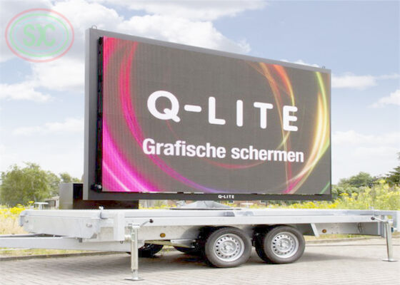 Tùy chỉnh biểu tượng trailer LED di động ngoài trời màn hình chống va chạm LED cho quảng cáo thương mại