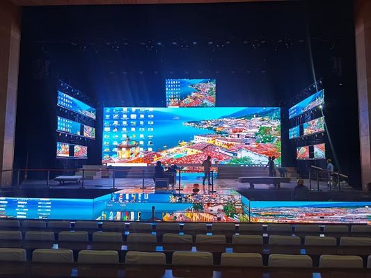 Màn hình LED sân khấuP3,91 Cho thuê Màn hình LED trong nhà Tốc độ làm mới 3840Hz, tủ 500X500 và 500x1000 ， ánh sáng tốt