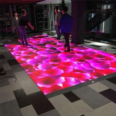 Màu sắc đầy đủ Disco Night Club Mat Light Up Dance Floor P4.81 bảng điều khiển LED cho bữa tiệc cưới
