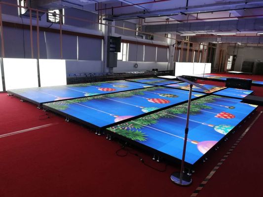 Trong nhà ngoài trời đủ màu Độ phân giải cao Trọng lượng nhẹ Sàn nhảy LED chống va chạm tương tác
