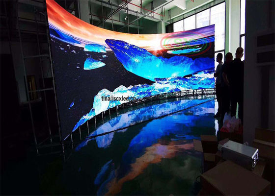 Indoor SMD 3535 P4 HD Full Color Electronic Front Service Led Display Với Mô-đun Magnetic