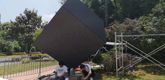 Nội thất ngoài trời 6 mặt Smd3535 2000nits Cube LED Video Wall P3.91mm Cho DJ Stage