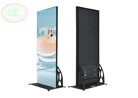 P1.86 RGB Color LED Floor Standing Poster Display cho siêu thị, khách sạn và nhà hàng