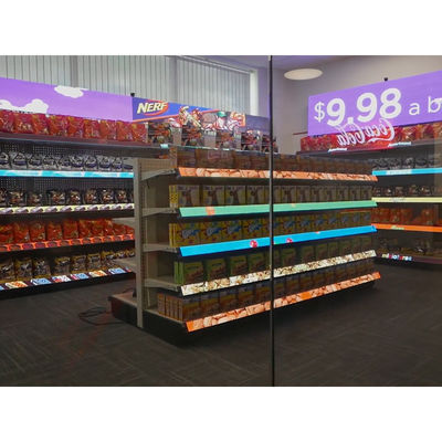 Màn hình kệ COB có kích thước điểm ảnh nhỏ P1.87, được sử dụng trong siêu thị/câu lạc bộ/cửa hàng, Dải LED hiển thị trên kệ trong nhà