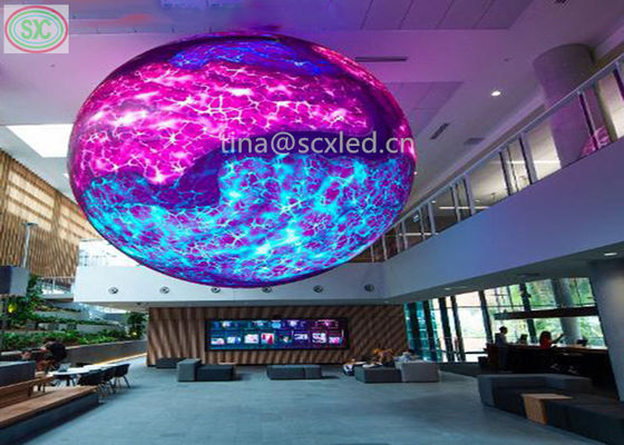 320 * 160mm Module Size Sphere LED Display cho trung tâm mua sắm và sự kiện