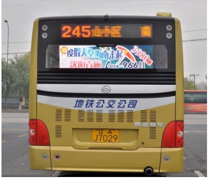 Bên ngoài Độ sáng cao P5 P6 Bus Back Window LED Video Wall Screen màu đầy đủ