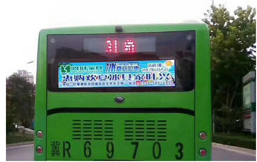 Bên ngoài Độ sáng cao P5 P6 Bus Back Window LED Video Wall Screen màu đầy đủ