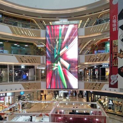 Quảng cáo đầy màu trong nhà Độ sáng cao P3.91-7.82 Màn hình LED trong suốt