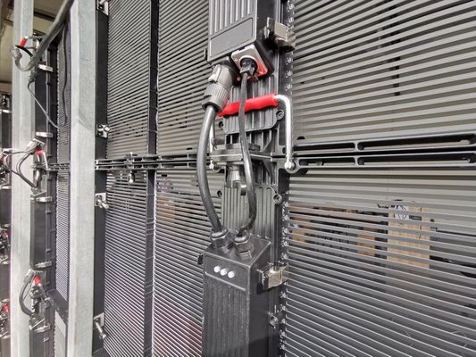 Bảng LED trong suốt độ sáng cao, Bảng hiệu đầy màu sắc SMD2121 màn hình LED trong suốt