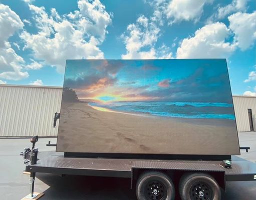 Ngoài trời đầy màu sắc Độ sáng cao Màn hình LED lớn P5 640 * 640mm Bảng quảng cáo LED cố định