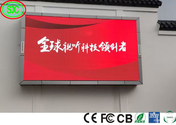 P6 Bên ngoài màn hình hiển thị LED đầy màu sắc tùy chỉnh cài đặt dễ dàng tường video quảng cáo thương mại lớn