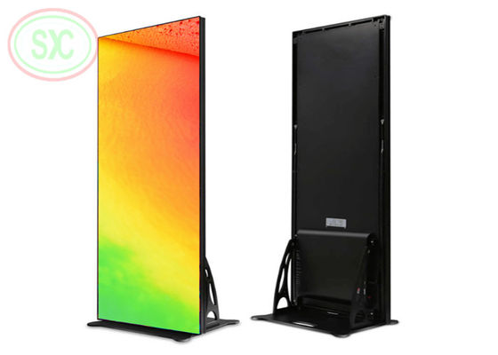 P1.86 RGB Color LED Floor Standing Poster Display cho siêu thị, khách sạn và nhà hàng