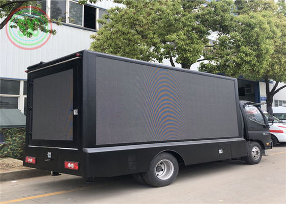 P6 Full Color Van ngoài trời xe tải di động quảng cáo LED hiển thị LED trailer video panel