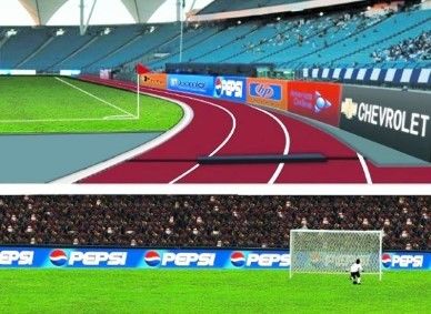 P10 Die-Casting thể thao bóng rổ bóng đá sân vận động cricket đường viền quảng cáo màn hình hiển thị LED