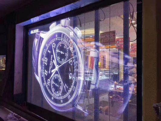 Đảm bảo 1000 giờ trung bình không bị hỏng màn hình LED trong suốt với trọng lượng tủ 6,2kg