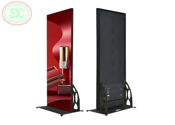 4k liền mạch sàn trong nhà đứng poster màn hình LED P2.5 LED biển báo di động