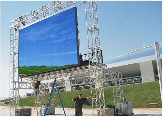 P2 Indoor Full Color LED Billboard Die-Cast Aluminum Billboard Thép đơn giản Tủ 128 X 64 Ma trận
