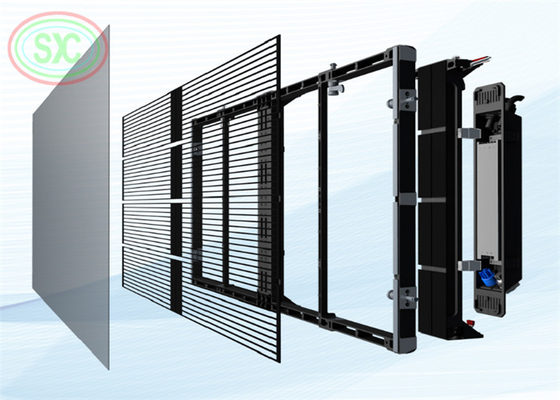 Quảng cáo trung tâm mua sắm G3.9-P7.81 Mesh Ultra-Thin Transparent LED Display