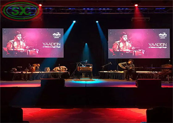Sự kiện ngoài trời High Definition LED Cho thuê màn hình HD P4 Stage Background màn hình hiển thị LED