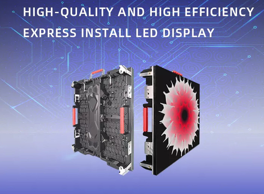 HD ngoài trời P2.976 Led Screen Thuê tủ Die Casting Aluminum 3840Hz màn hình LED đầy màu sắc
