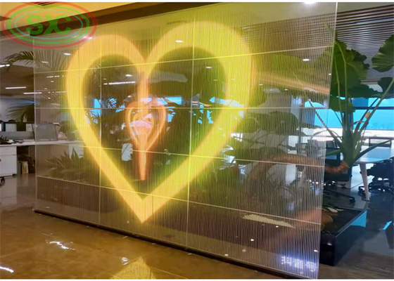 AC100-240V 60Hz Input Transparent LED Display Screen for Indoor Advertising Video Display Function 3-5 năm bảo hành