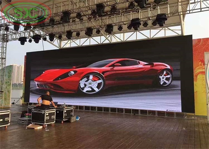 P4 Không thấm nước đầy đủ màu sắc ngoài trời Led Die Cast Aluminium Iron / Steel Cabinet