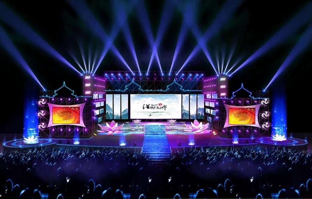 Nội thất quảng cáo sân khấu màn hình LED HD Video Wall P3 Pixel High Brightness Panel