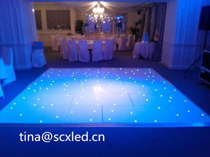 Nội thất SMD3535 âm thanh hoạt động DJ Led Disco sàn khiêu vũ ấm áp tấm chùm trắng