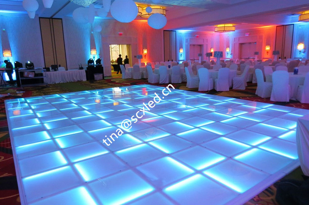 LED sàn khiêu vũ đám cưới sàn khiêu vũ cho bữa tiệc sự kiện nam châm 3D LED bảng màu đầy đủ