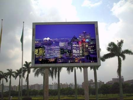 P10 ngoài trời quảng cáo đầy màu sắc LED màn hình video độ nét cao