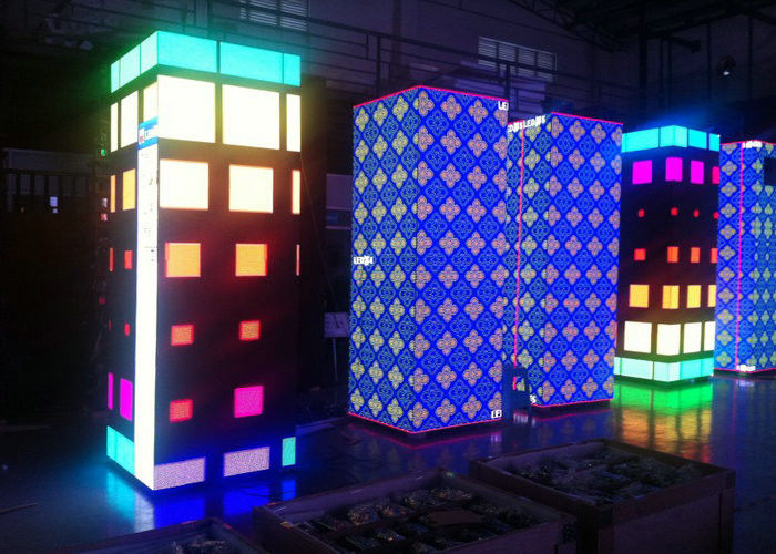 P3 SMD Indoor RGB LED Rental Screen, Full Color 2500nits Độ sáng Vật liệu khung sắt / thép