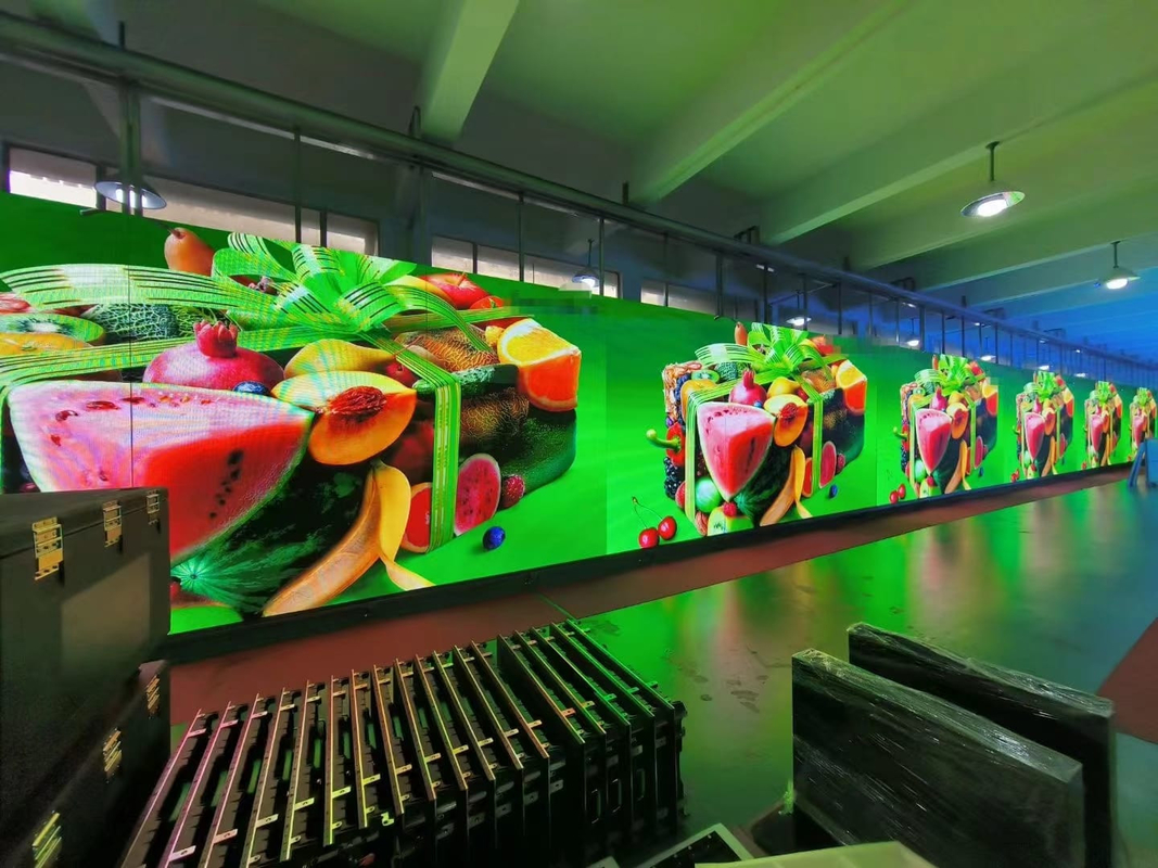 Chiếc màn hình nhôm đúc nghiền P1.667 Pitch LED Stage Backdrop, Indoor LED Display 1R1G1B