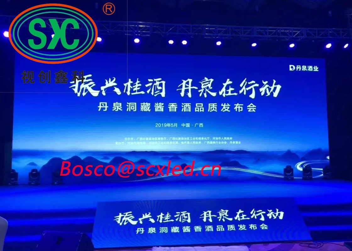 SMD Cho thuê sân khấu màn hình LED Tốc độ làm mới cao 3840Hz P3.91 500 * 500mm màn hình LED sân khấu nền