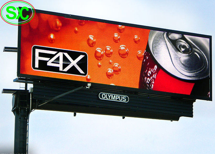 Màn hình hiển thị LED quảng cáo ngoài trời điện tử đầy đủ màu P10 Độ sáng cao